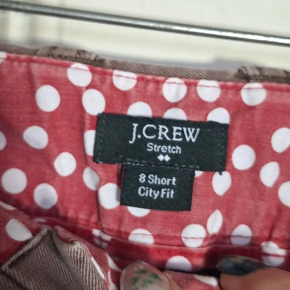 J Crew Womens Size 8 Short City Fit Mauve Brown Remi Chino Pants Stretch EUC - Picture 6 of 11